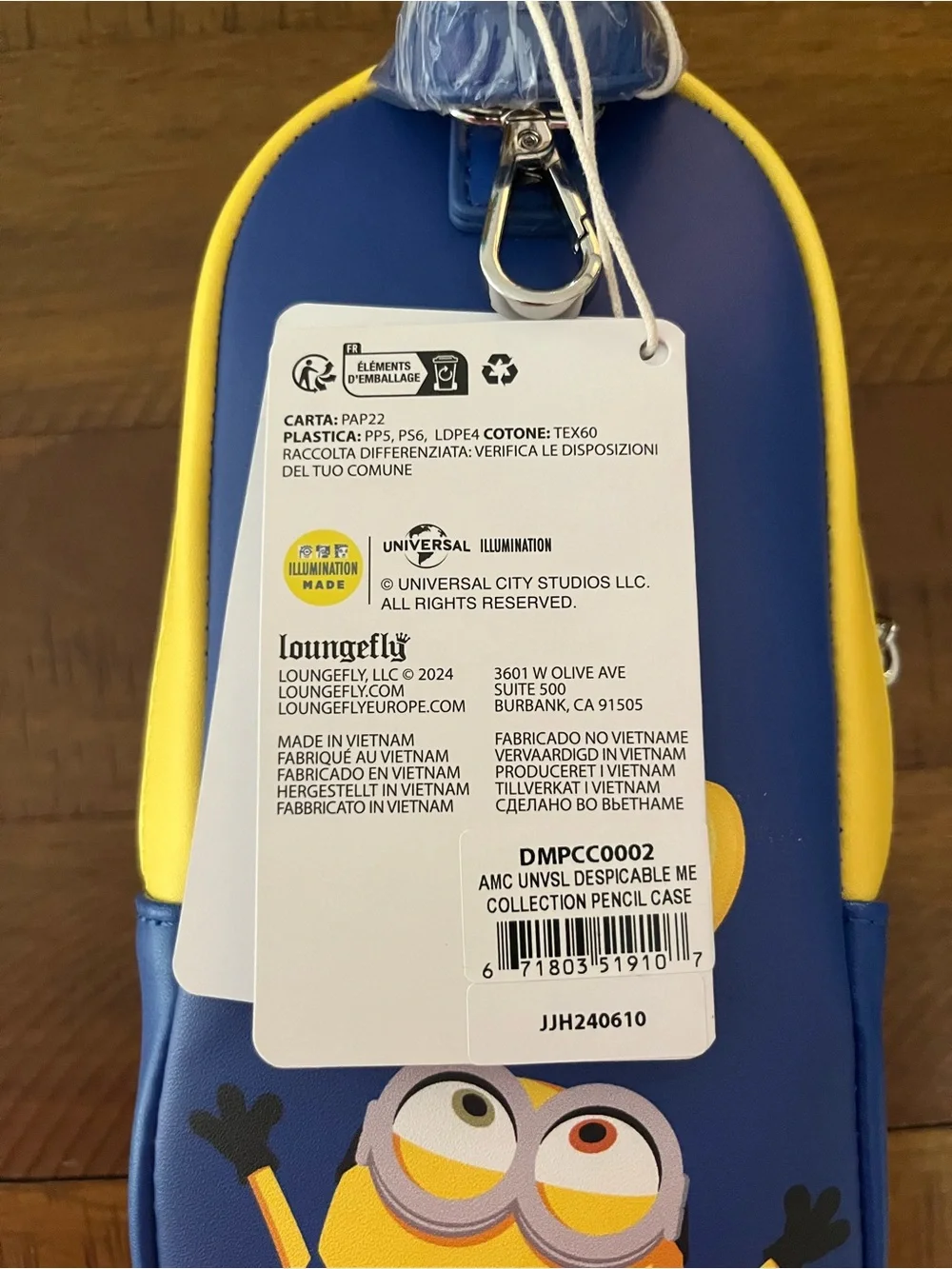 Loungefly Minions Despicable Me Pencil Case Mini Backpack Pouch